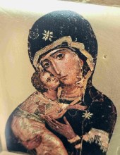 Icône religieuse cadeau de communion, Vierge de Vladimir